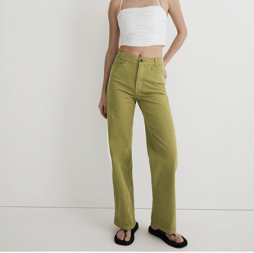 NWT Madewell Emmett petite crop wide leg pants 33P
